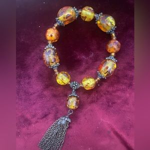 Vintage amber bracelet